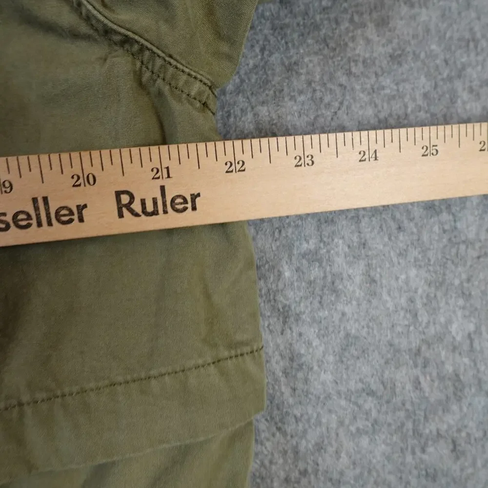 J. Crew Jacket‎ Womens Medium Utility Military Hooded Green Chore Cargo